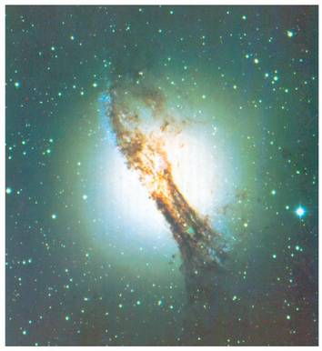 Zentauroko galaxia eliptikoa unibertso osoko handienetakotzat hartua da.<br><br>